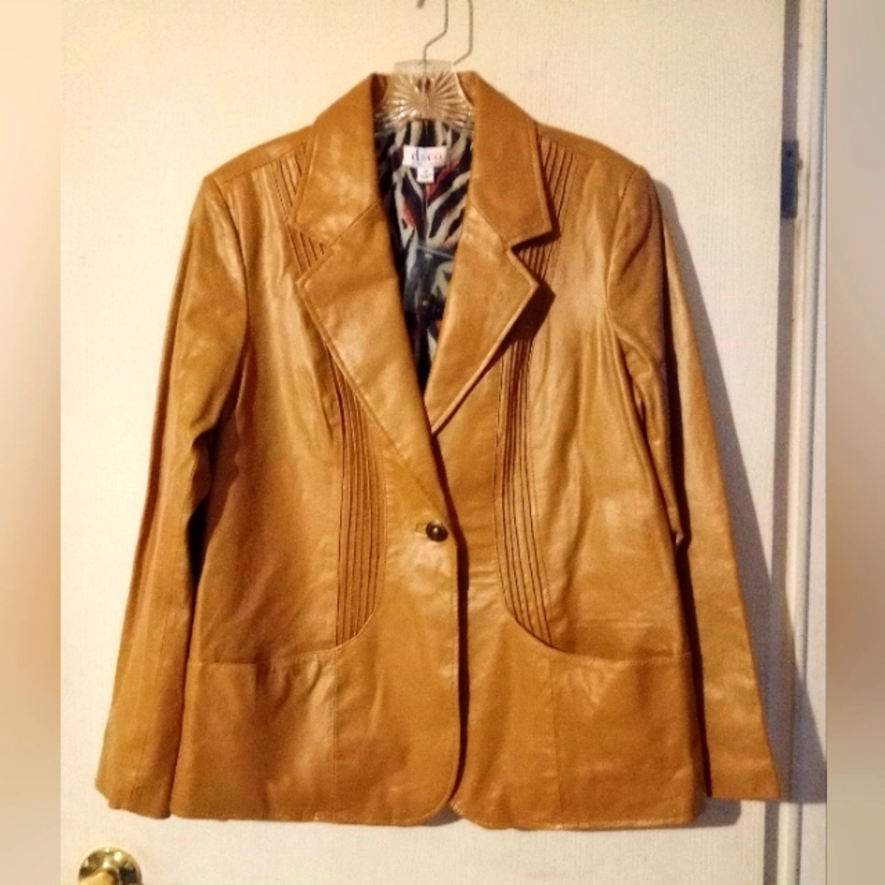 NWOT‎ d & co. Leather Jacket Sz. M